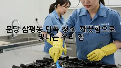 분당 삼평동 단독 청소, ✨ 깨끗함으로 빛나는 우리 집!